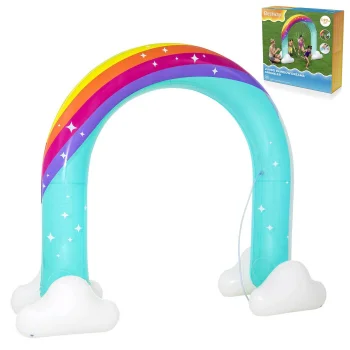 Piepūšamais bērnu ūdens smidzinātājs Bestway 52732 Jumbo Rainbow Dreams 221 x 71 x 193 cm