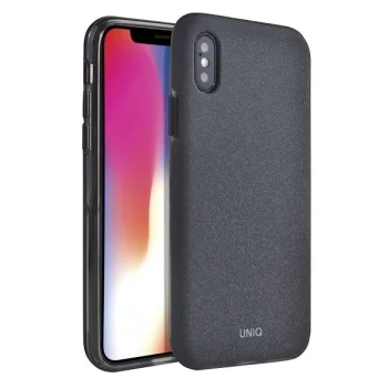 Apple iPhone XS Max 6.5" Uniq Etui Lithos Case Cover, Black | Telefona Maciņš Vāks Apvalks Bampers