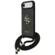 Guess 4G Big Logo Cord Strap Crossbody vāciņš priekš iPhone 17 Air, melns