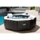 Intex 28458 piepūšamais SPA baseins ar hidromasāžu, 4 personām, 180x71 cm, melns