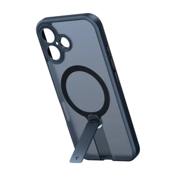 Torras Pstand Spin vāciņš iPhone 16 Plus ar statīvu, melns