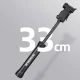 Velosipēda rokas pumpis ROCKBROS TM-1701P 80 PSI Presta un Schrader ventiļiem, melns