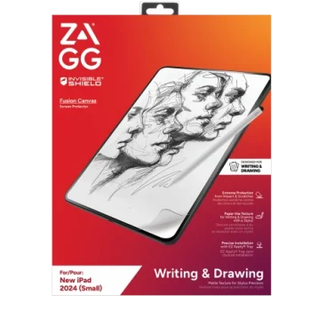 ZAGG InvisibleShield Fusion Canvas Antibakteriāla aizsargplēve, kas imitē papīru, priekš iPad Pro 11" 2024 |...