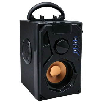 Bluetooth skaļrunis ar FM radio un pulti, melns