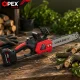 OPEX TOOLS OPX28014 Akumulatora ķēdes zāģis 12\" 21V 3.0Ah, melns/sarkans