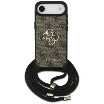 Guess vāciņš 4G Big Logo Cord Strap Crossbody priekš iPhone Air, brūns