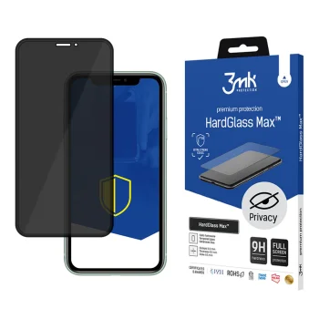 Privātuma aizsargstikls 3mk HardGlass Max Privacy priekš iPhone X / XS / 11 Pro