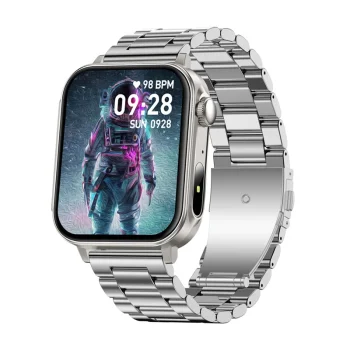 Viedpulkstenis Colmi P80, 1.83" HD, IP67, Bluetooth zvani, Silver Steel