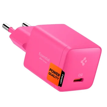 Spigen Essential EE301EU 30W USB-C lādētājs, rozā