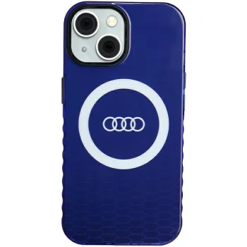 Audi IML Big Logo MagSafe vāciņš iPhone 15 / 14 / 13, zils