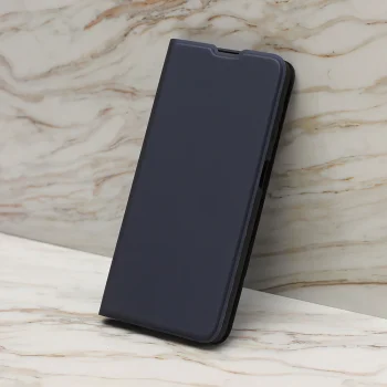 Xiaomi Redmi 14C Smart Soft Book Case Cover, Blue | Telefona Vāciņš Maciņš Apvalks Grāmatiņa