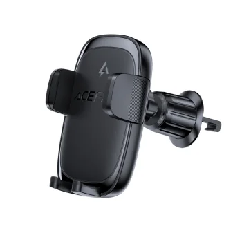 Bezvadu auto lādētājs Acefast D48 Ventilācijas restes stiprinājums Melns | Phone Car Charger