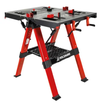 Saliekams darbagalds ar spīlēm Holzmann WST100SOLID, 820 x 630 mm, sarkans / melns