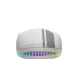 Bezvadu spēļu pele Machenike M721 10000 DPI ar RGB apgaismojumu, balta