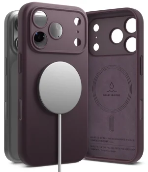 Ringke Silicone MagSafe vāciņš priekš iPhone 18 Pro Max, tumši ķiršu