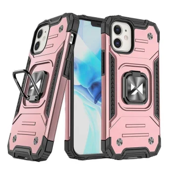 Vāciņš iPhone 14 Wozinsky Ring Armor ar gredzenveida turētāju, zelta