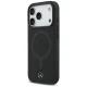 Mercedes Plain Smooth Leather MagSafe vāciņš priekš iPhone 17 Pro, melns