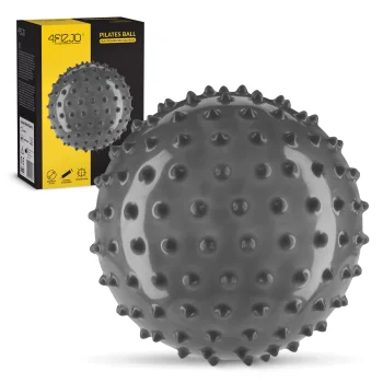 4Fizjo 1530 rehabilitācijas bumba ar radzēm, 20 cm, pelēka