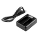 Newell SDC-USB divu kanālu lādētājs AHDBT-401 akumulatoriem