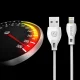 Dudao USB uz USB Type-C kabelis 2.1A 1m Balts