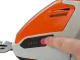 Akumulatora zāles un krūmu šķēres 2-in-1, balts/oranžs