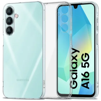 Vāciņš Tech-Protect FlexAir+ tālrunim Samsung Galaxy A16 4G / 5G, caurspīdīgs