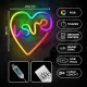 Forever Light FLRN02 RGB LED Neons LOVE W SERCU ar pulti