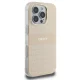 DKNY iPhone 16 Pro vāciņš Repeat Texture Pattern & Stripe MagSafe, rozā