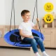 4Fizjo 2202 bērnu dārza šūpoles Bocianie Gniazdo 90 cm, zilas