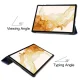 Samsung Galaxy Tab S9+ Plus (SM-X810, SM-X816B) Trifold Stand PU Leather Cover Case, Blue | Planšetes Vāciņš...