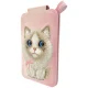Nimmy New Big-Eye Cute Pets 2.0 Cat magnētiskais maciņš ar statīvu, Rozā
