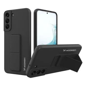 Wozinsky Kickstand Case vāciņš ar statīvu Samsung Galaxy S22+, melns