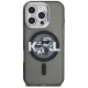 Karl Lagerfeld IML Glitter Karl & Choupette MagSafe vāciņš iPhone 16 Pro Max - Melns