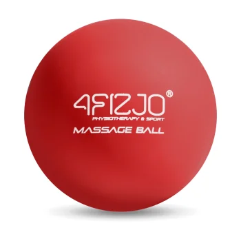 Masāžas bumba 4FIZJO Lacrosse Massage Ball, 6,25 cm, sarkana