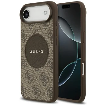Guess 4G Circle Classic Logo MagSafe vāciņš iPhone Air brūns