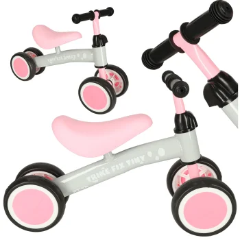 Trike Fix Tiny Četrriteņu Bērnu Līdzsvara Velosipēds, Rozā