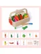 Bērnu Rotaļu Koka Griežamie Magnētiskie Dārzeņi Groziņā | Kids Toy Wooden Magnetic Vegetables