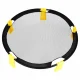 Roundnet spēles komplekts ar apaļu tīklu un 2 bumbām, 90 cm, melns/dzeltens