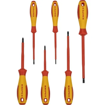 Knipex 00 20 12 V01 skrūvgriežu komplekts, 6 gab., sarkans / dzeltens