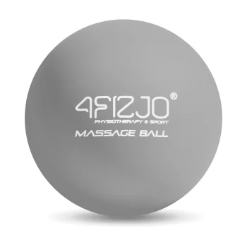Masāžas bumbiņa 4FIZJO Lacrosse Massage Ball, pelēka