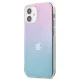 Guess iPhone 12 mini vāciņš 4G 3D Pattern Collection, zili rozā