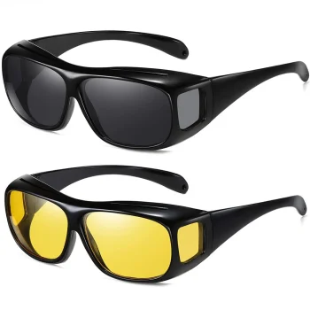 Brilles autovadītājiem braukšanai naktī un saulesbrilles HD Vision, 2 gab.