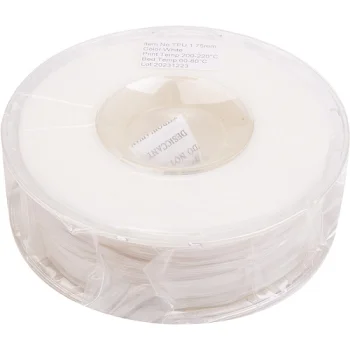 3D printera kvēldiegs TPU, 1.75 mm, 1 kg, balts