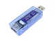 USB sprieguma un strāvas mērītājs, voltmetrs / ampērmetrs, zils