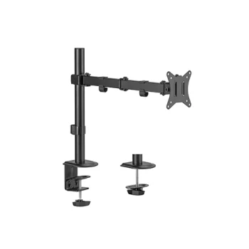 Monitora galda turētājs 17"-32" ekrānam, līdz 9 kg, VESA, melns