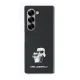 Karl Lagerfeld Saffiano Metal Pin vāciņš Samsung Galaxy Z Fold 6, melns