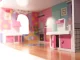 Liela Bērnu Spēļu MDF Koka Leļļu Māja ar Mēbelēm Piederumiem 70cm, Rozā | Play Dollhouse with Furniture