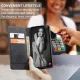 Samsung Galaxy A55 ( SM-A556B/DS ) CASEME Wallet Magnetic Leather Case Cover, Black | Telefona Vāciņš Maciņš...