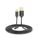 Ugreen USB - mini USB kabelis, 480 Mbps, 3 m, melns