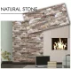 Dekoratīvais sienas panelis NATURAL STONE, 500 x 1000 mm, 3 mm